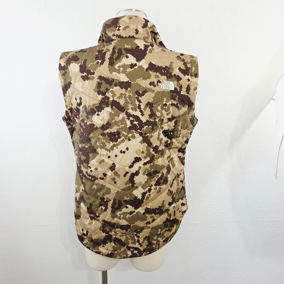 The North Face women's Tamburello packable puffer Vest Digital Camo Small NO ZIP - Picture 3 of 10